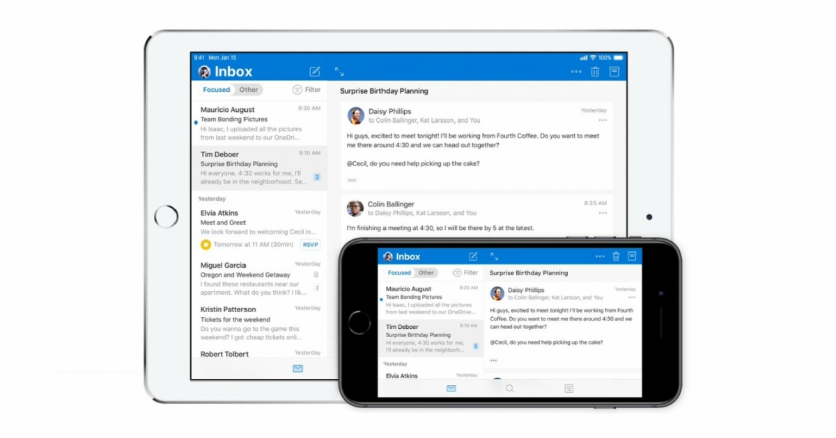 Microsoft Outlook: новий дизайн тепер доступний на iOS  
