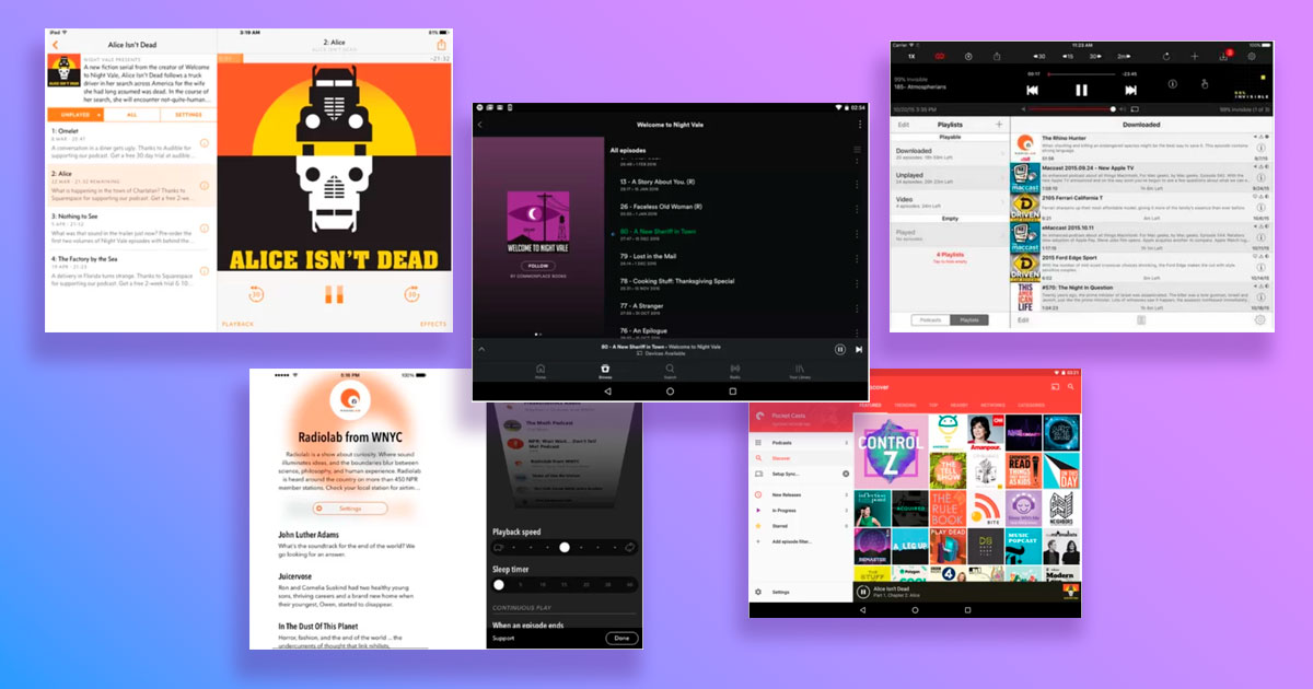 Кращі програми для прослуховування подкастів  